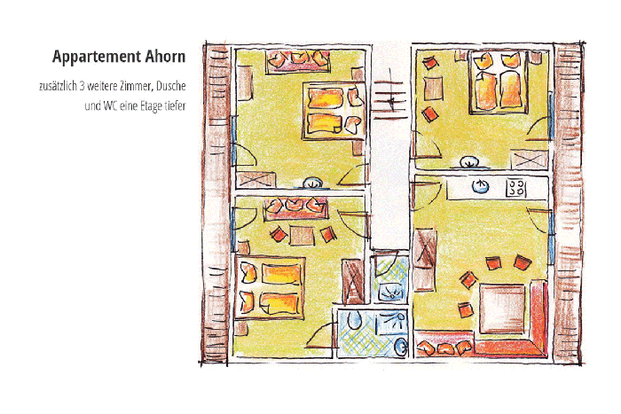 Grundriss Apartment Ahorn