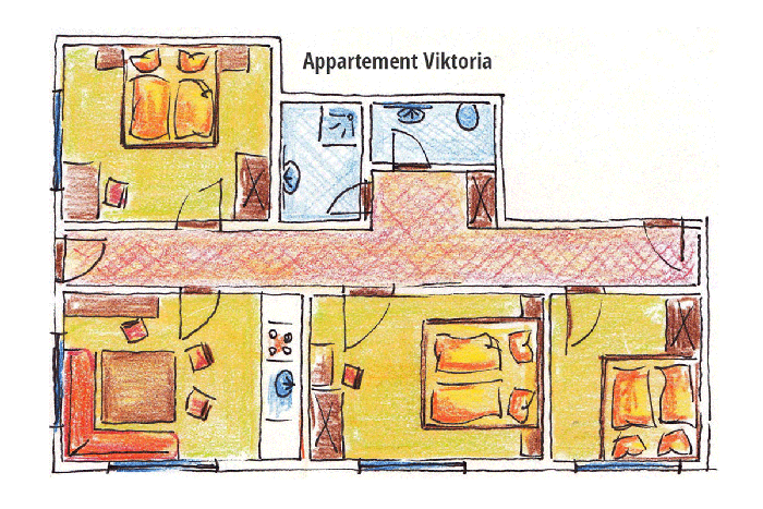 Grundriss Apartment Viktoria